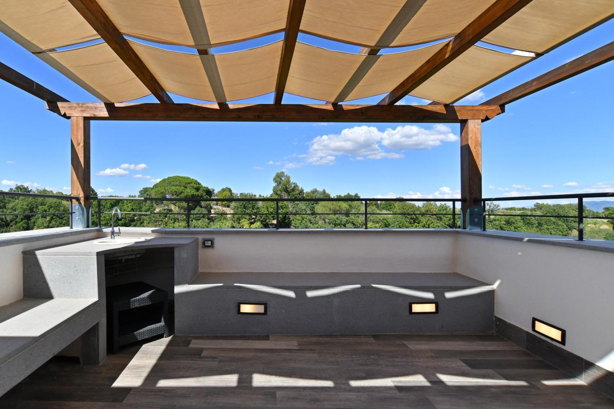 Epic Rooftop Terrace Overlooking Civita Valley Bagnoregio Εξωτερικό φωτογραφία